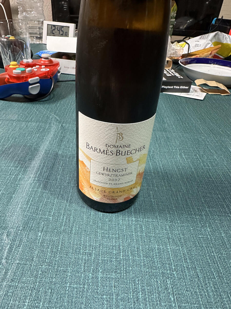 ゲヴゥルツトラミネール グラン・クリュ ヘングスト セレクション・グラン・ノーブル